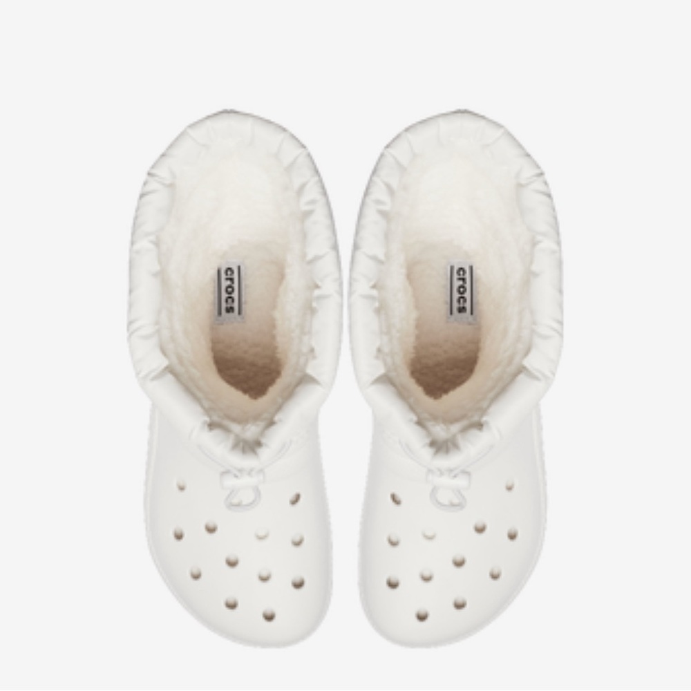 Men’s  Crocs Lined Clog Boot White( Without Design)